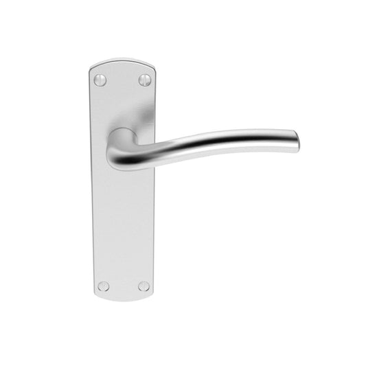Carlisle Brass Satin Chrome Latch Cuatro Lever on Backplate 170mmx42mm SZC042SC