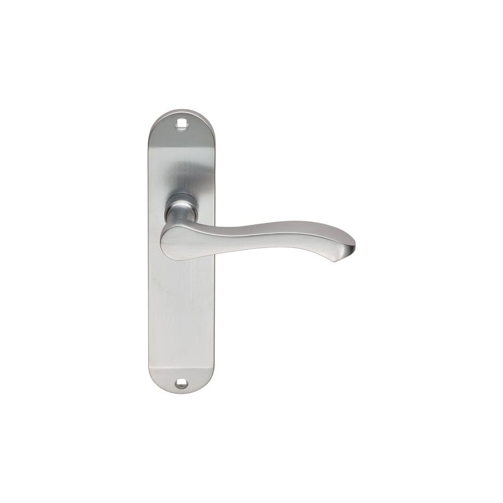 Carlisle Brass Satin Chrome Latch Lever on Backplate SZM132SC
