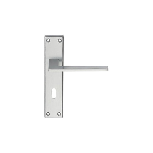 Carlisle Brass Satin Chrome Lock 180mmx40mm Profile Zone Lever on Backplate SZM034SC