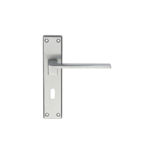 Carlisle Brass Satin Chrome Lock Profile 180mmx40mm Equi Lever on Backplate SZM371SC