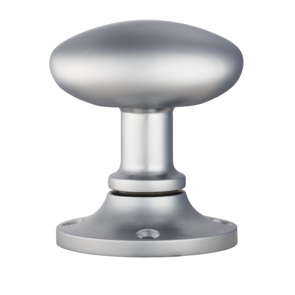 Carlisle Brass Satin Chrome Oval Mortice Knob MK001SC