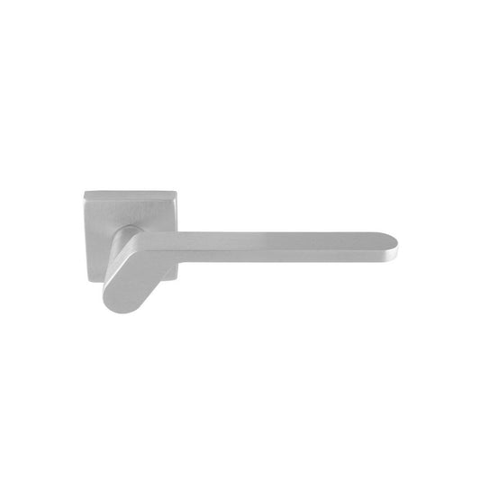 Carlisle Brass Satin Chrome Pendio Lever On Concealed Fix Push-On Square Rose Handle EUL130SC