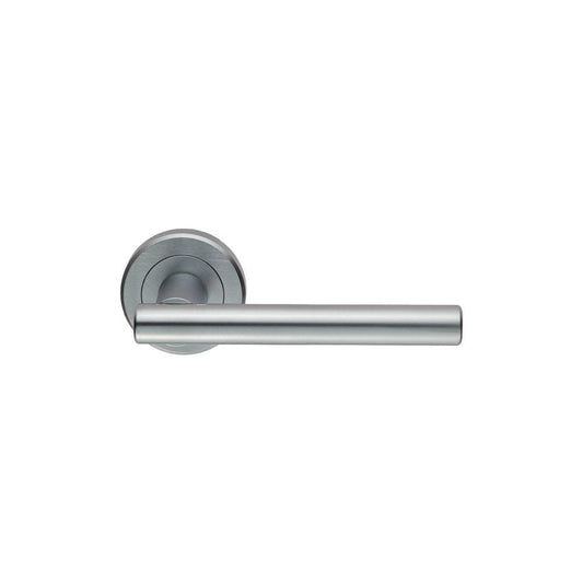 Carlisle Brass Satin Chrome Philadelphia Lever On Rose ZIN3121SC