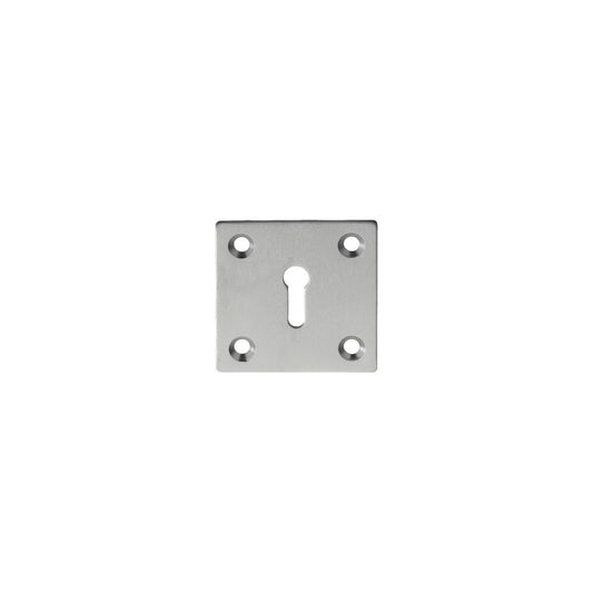 Carlisle Brass Satin Chrome Square Escutcheon AA4SC