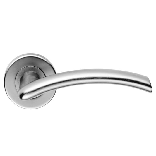 Carlisle Brass Satin Chrome Tres Lever on Round Rose SZC030SC
