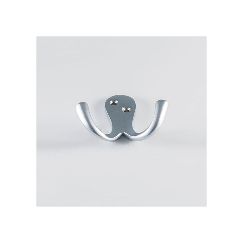 Carlisle Brass Satin Chrome Victorian Double Robe Hook AA27SC