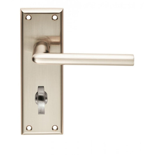 Carlisle Brass Satin Nickel Bathroom Dieci Lever on Backplate SZR013SN