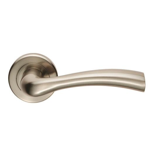 Carlisle Brass Satin Nickel Cinquanta Lever on Rose SZR050SN