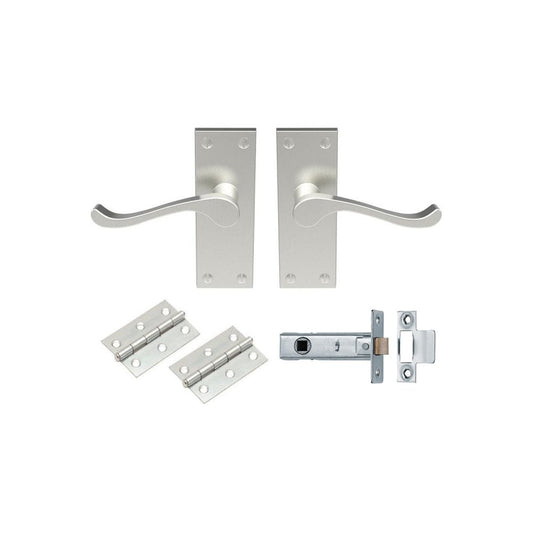 Carlisle Brass Satin Nickel Contract Victorian Scroll Latch Pack GK002SN/INTB
