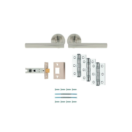 Carlisle Brass Satin Nickel Faro Latch Pack - Ultimate Door Pack UDP011/INTB