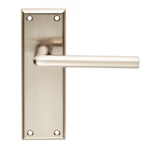 Carlisle Brass Satin Nickel Latch Dieci Lever on Backplate SZR012SN