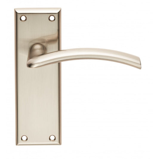 Carlisle Brass Satin Nickel Latch Trenta Lever on Backplate SZR032SN