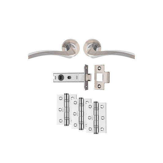 Carlisle Brass Satin Nickel / Polished Chrome Sines Ultimate Door Pack UDP008SNCP/INTB