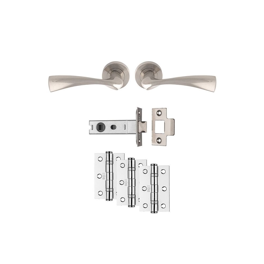 Carlisle Brass Satin Nickel Sintra Latch Ultimate Door Pack UDP007SN/INTB