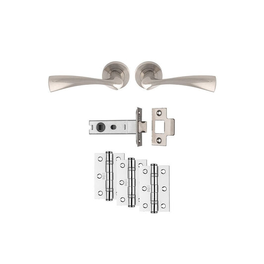 Carlisle Brass Satin Nickel Sintra Latch Ultimate Door Pack UDP007SN/INTB