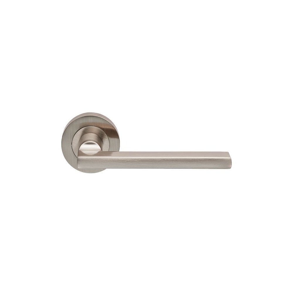 Carlisle Brass Satin Nickel Trentino Lever On Round Rose EUL030SN