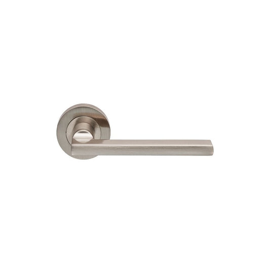 Carlisle Brass Satin Nickel Trentino Lever On Round Rose EUL030SN