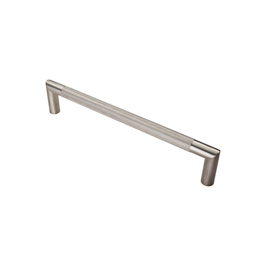 Carlisle Brass Satin Stainless Steel 300mm Centres Mitred Knurled Pull Handle Range SWP1169/300SSS