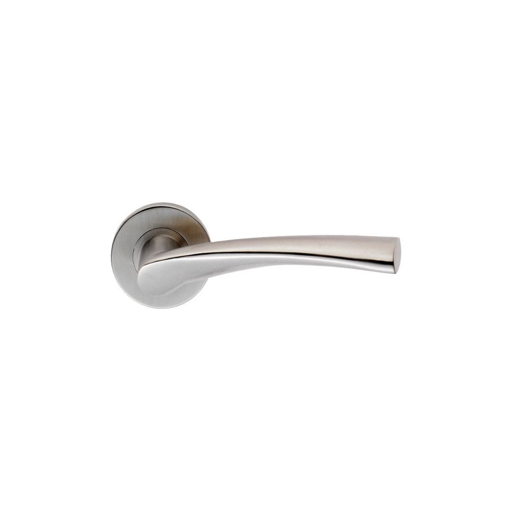 Carlisle Brass Satin Stainless Steel Breeze Lever on Sprung Rose Handle CSL1121SSS