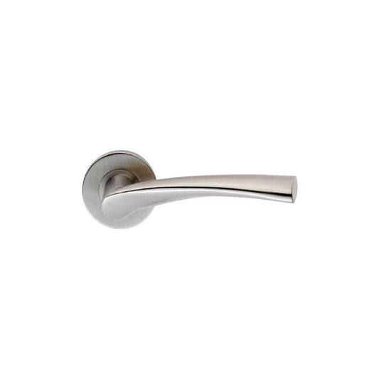 Carlisle Brass Satin Stainless Steel Breeze Lever on Sprung Rose Handle CSL1121SSS