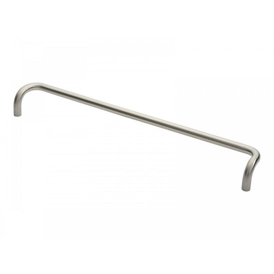 Carlisle Brass Satin Stainless Steel Cranked Pull Handles 19mm Dia, 600mm Centres PAC1600SSS