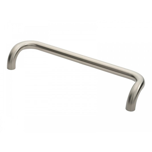 Carlisle Brass Satin Stainless Steel Cranked Pull Handles 30mm Dia, 450mm Centres PCC1450SSS