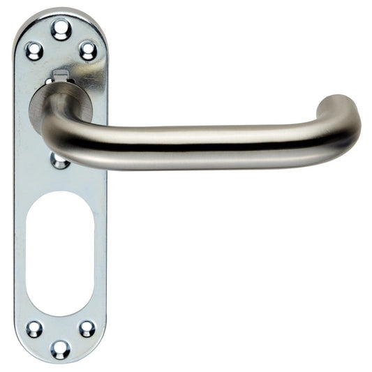 Carlisle Brass Satin Stainless Steel Safety Lever on Inner Backplate CSLP1190SSS