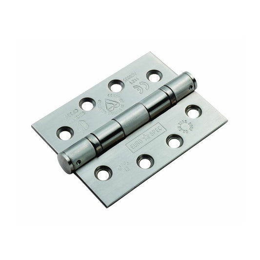 Carlisle Brass Satin Stainless Steel Square Grade 13 Ball Bearing Hinge, Grade 316 Stainless Steel CEN1433/13SSS