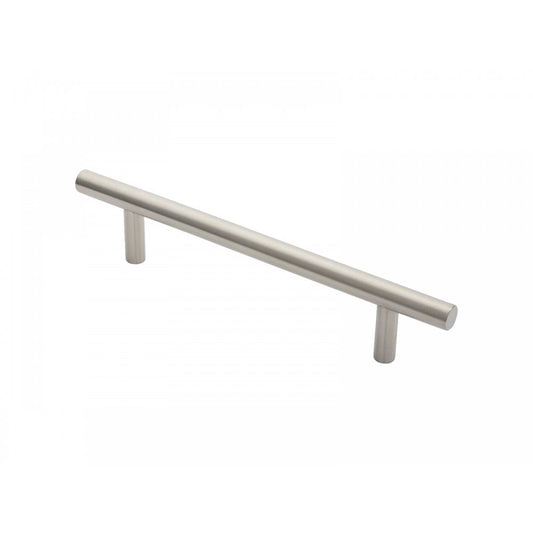 Carlisle Brass Satin Stainless Steel Straight T Pull Handles 19mm Dia, 225mm Centre PAT1225SSS