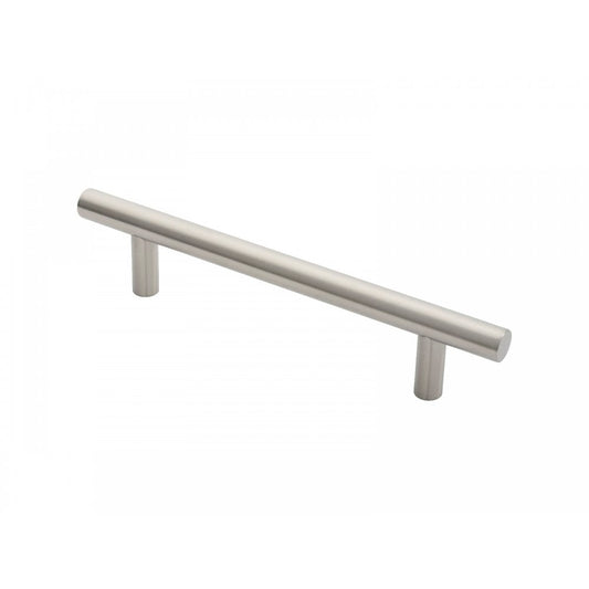 Carlisle Brass Satin Stainless Steel Straight T Pull Handles 22mm Dia, 225mm Centres PFT1225SSS
