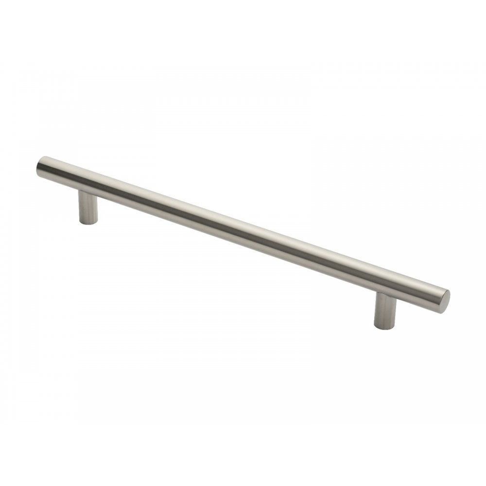 Carlisle Brass Satin Stainless Steel Straight T Pull Handles 30mm Dia, 450mm Centres PCT1450SSS