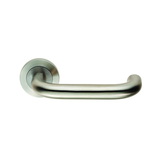 Carlisle Brass Satin Stainless Steel SWL Nera Lever on Rose Ball Bearing SWL1190SSS/BB