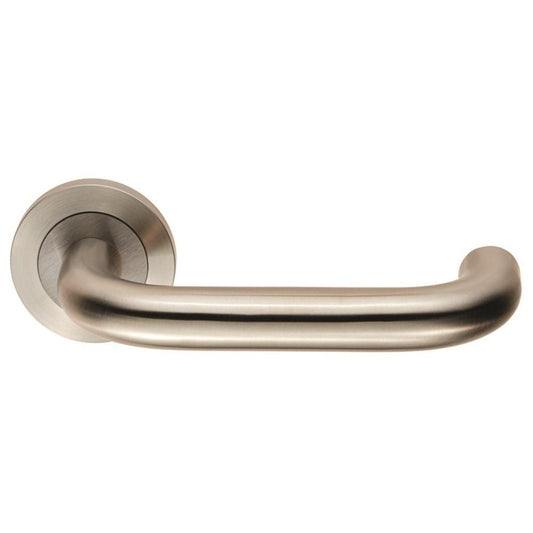 Carlisle Brass Satin Stainless Steel SWL Nera Lever on Rose SWL1190SSS
