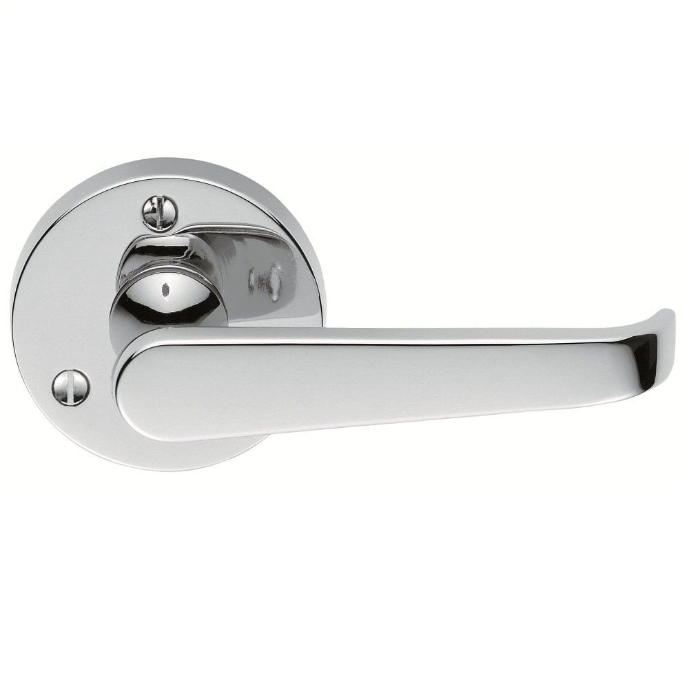 Carlisle Brass Victorian Lever on Round Rose Handle M32CP