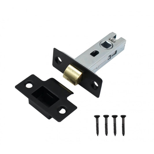 D2F ACCESSORIES 2.5inch (65MM) Bolt Through Square Turbular Mortice Latch BTL25MB