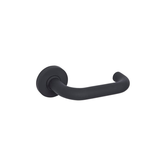 D2F ACCESSORIES Internal Matte Black Door Handles with Return to Door Levers A12310BP