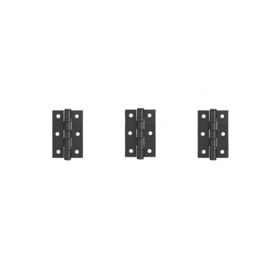 D2F ACCESSORIES Matt 3" Black 3x Hinges D2FMBH