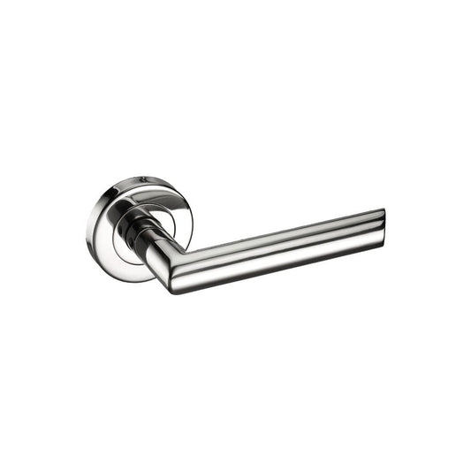 D2F ACCESSORIES Mitred lever on a 2 piece covered sprung rose Handle B1410P