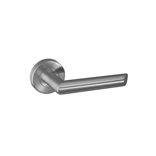 D2F ACCESSORIES Mitred lever on a 2 piece covered sprung rose Handle B1410S