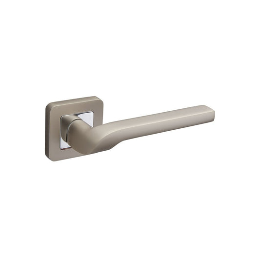 D2F ACCESSORIES Satin Chrome Square Rose Door Handles F3610DSC
