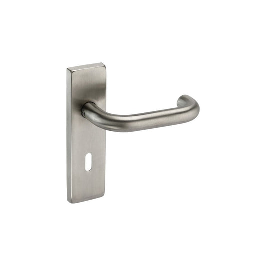 D2F ACCESSORIES Satin Stainless Steel Door Handles with Standard Keyhole Profile J121532