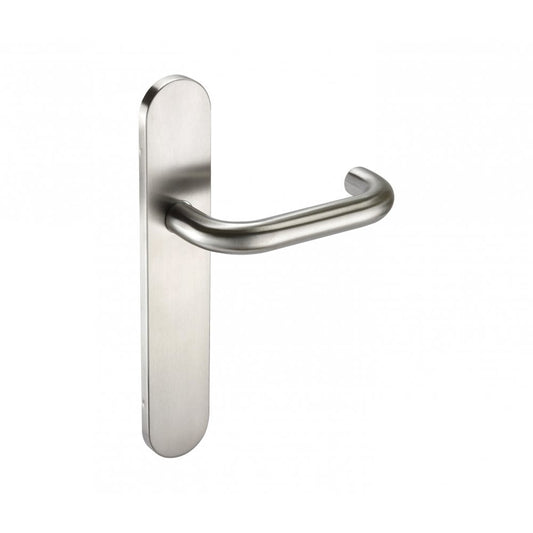 D2F ACCESSORIES Sprung Lever latch on a radius backplate K121