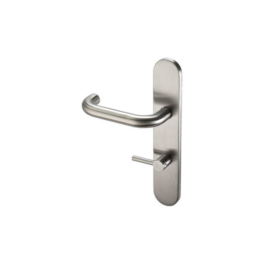 D2F ACCESSORIES Sprung Lever lock on a Disabled Bathroom backplate K127