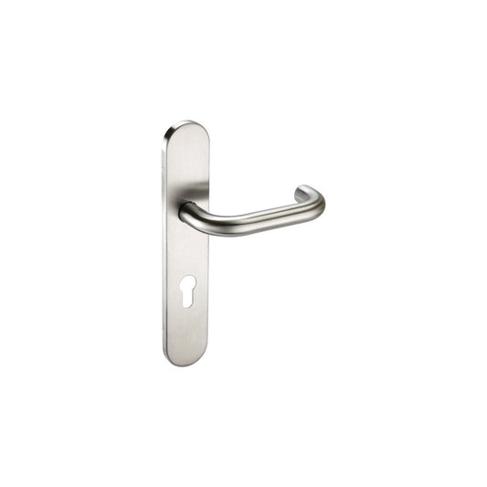 D2F ACCESSORIES Sprung Lever lock on a Euro backplate K125