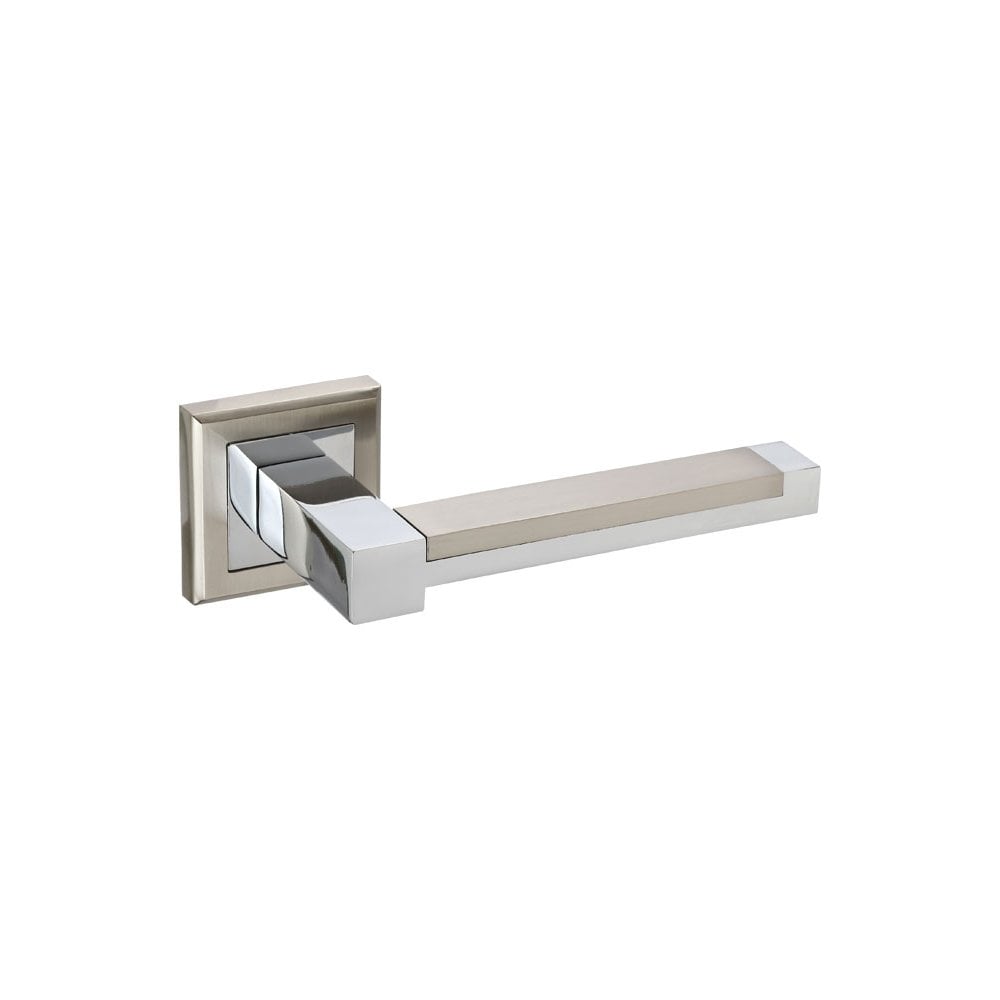 D2F ACCESSORIES Square Rose Chrome Door Handles with Duo Finish E6110DZ