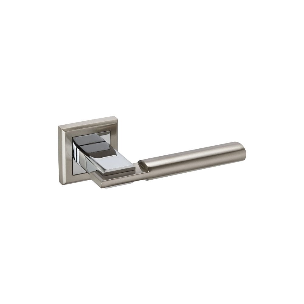 D2F ACCESSORIES Square Rose Chrome Door Handles with Duo Finish E62