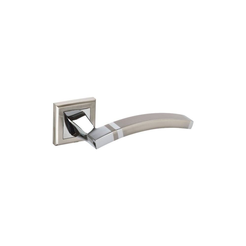 D2F ACCESSORIES Square Rose Door Handles with Duo Chrome Finish E60