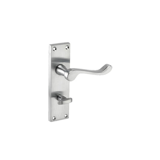 D2F ACCESSORIES Victorian Scroll Lever on Bathroom Plate M01016