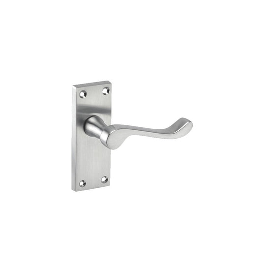 D2F ACCESSORIES Victorian Scroll Lever on Latch Plate M01011