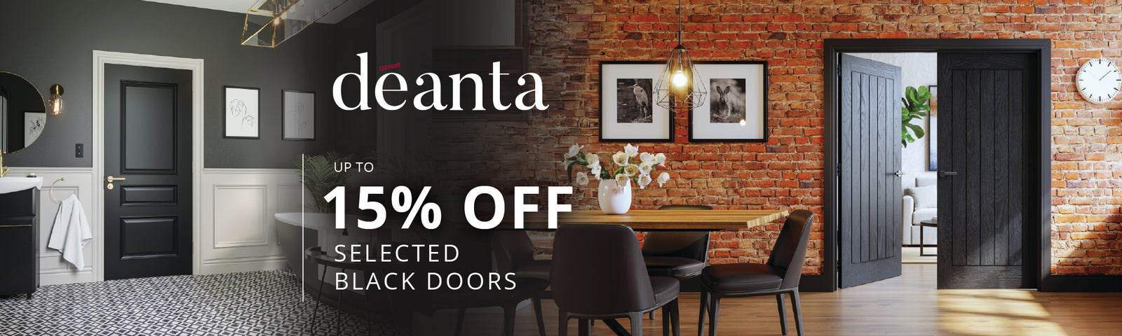 Deanta - up to 15% off selected black doors